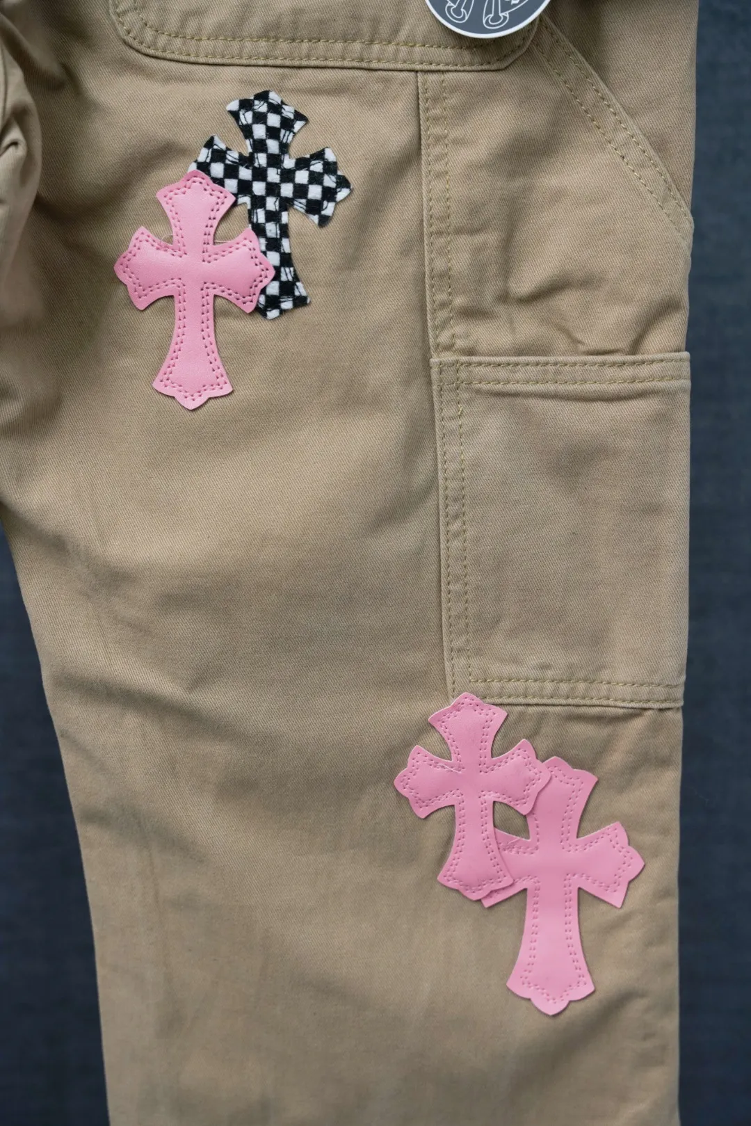 ：S 030 & Chrome Hearts Khaki Same Style ：Khaki Size：28 30 32 34 （S-XL)